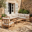 CONCEPT USINE - Salon de jardin 6 places en bois d’acacia certifié FSC PAKKRET - vignette