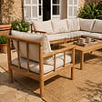 CONCEPT USINE - Salon de jardin 6 places en bois d’acacia certifié FSC PAKKRET - vignette