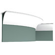 ORAC DECOR - Corniche Flexible Simple Creuse C240f - L200 X H8 X L8 - Orac Decor - vignette