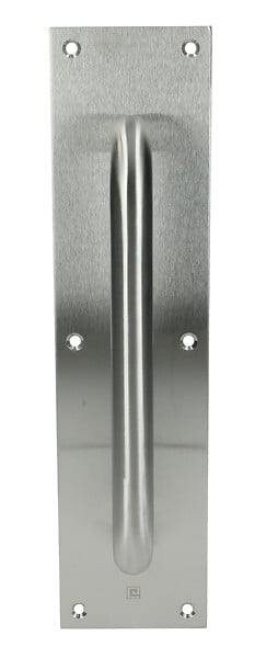 HERACLES - Poignée sur plaque tirage inox brossé - HERACLES - B-INOX-PT901 - large