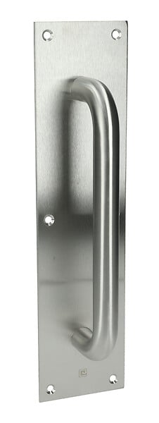 HERACLES - Poignée sur plaque tirage inox brossé - HERACLES - B-INOX-PT901 - large