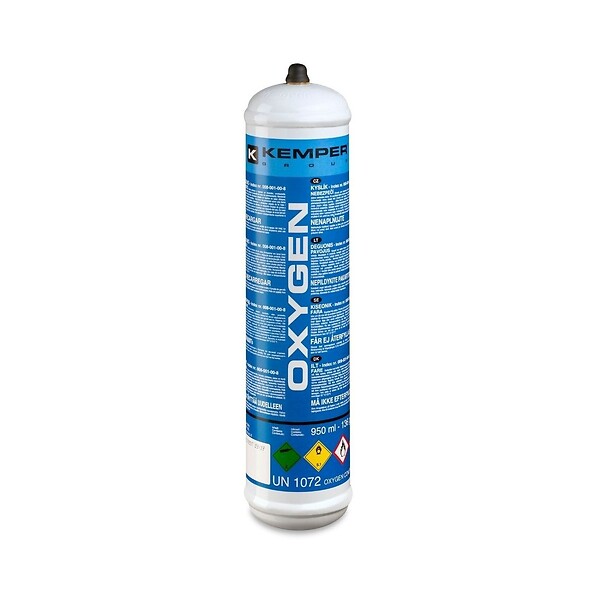 KEMPER - Lot de 3 Bouteilles Oxygène Jetable 110 bar Connexion M10 Soudure bi-gaz 110 Litres KEMPER - large