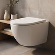 SWISS AQUA TECHNOLOGIES - WC suspendu sans bride Vortex et fixations invisibles, abattant frein de chute (SAT67010RTORP) - vignette
