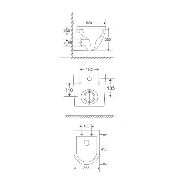 SWISS AQUA TECHNOLOGIES - WC suspendu sans bride Vortex et fixations invisibles, abattant frein de chute (SAT67010RTORP) - large