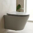 SWISS AQUA TECHNOLOGIES - WC suspendu Infinitio gris mat sans bride et fixations invisibles + abattant frein de chute (GreyInfinitio) - vignette