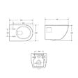 SWISS AQUA TECHNOLOGIES - Project WC suspendu sans bride avec abatant softclose, blanc (SATWCPRO010RREXP) - vignette