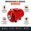 GT MARKET - Réservoir pression à vessie horizontal - 100 litres - vignette