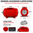 GT MARKET - Réservoir pression à vessie horizontal - 24 litres - vignette