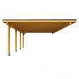 DIRECT-ABRIS - Carport Adosse Bois RIVERSIDE - 2 Voitures - 548 x 550 - Abris Voiture - Feutre Bitumeux sur les Voliges - Bandeau de Finition - Toit Plat - vignette