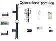 GD MENUISERIES - Portillon En Bois Ajouree Traverse Droit L1m x H1,50 - vignette