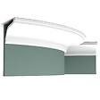 ORAC DECOR - Corniche Flexible Droite Et Classique C220f - L200 X H7,6 X L11,6 - Orac Decor - vignette
