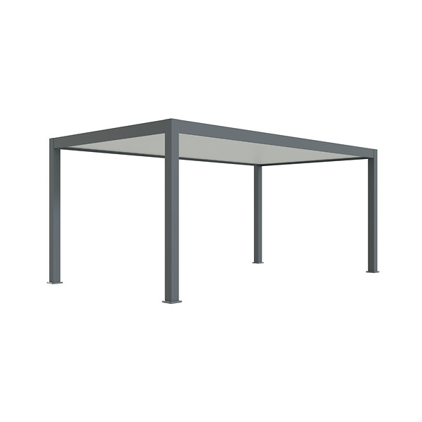 DIRECT-ABRIS - Carport Aluminium 330 x 563 cm PRESTON - 18 m2 - Hauteur : 255 - 1 Voiture - Abri Voiture Autoportant - Sans Déclaration Travaux - large