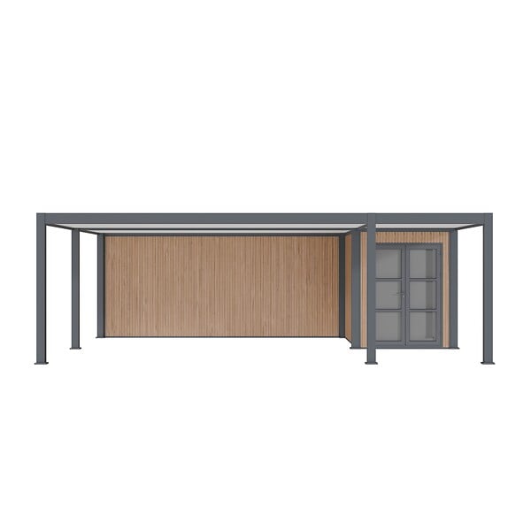 DIRECT-ABRIS - Carport Aluminium 759 x 645 cm NEWARK - 43 m2 - Hauteur : 255 - 2 Voitures - Abri Voiture Autoportant - Stockage - Extension - Gris Anthracite - large