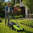 VITO - Tondeuse à gazon 20V + 2 Batteries lithium 3.0Ah + Chargeur double Gazon 300m2 - Bac 30L VITO - vignette