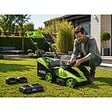 VITO - Tondeuse à gazon 40V - 2 Batteries lithium 3.0Ah Chargeur double Moteur Brushless 600m2 VITO - vignette