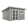 DIRECT-ABRIS - Abri de Jardin Composite ALMA - 15m2 Gris clair - Cabane de Jardin - vignette