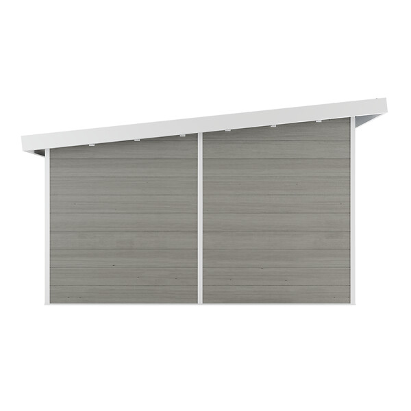 DIRECT-ABRIS - Abri de Jardin Composite ALMA - 15m2 Gris clair - Cabane de Jardin - large
