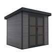 DIRECT-ABRIS - Abri de Jardin Composite ALMA - 5m2 - Gris - Cabane de jardin - vignette