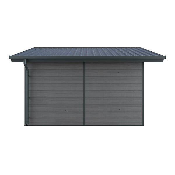 DIRECT-ABRIS - Abri de Jardin Composite ISORA - 15m2 Gris - Cabane Atelier / Abri Velo - large