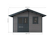 DIRECT-ABRIS - Abri de Jardin Composite ISORA - 15m2 Gris - Cabane Atelier / Abri Velo - vignette