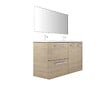 VIF - Set de 2 portes en PPSM - Bois clair - l30xH70cm - vignette