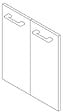 VIF - Porte en MDF - Blanc - Lot de 2 - H.70xl.40xEp.1,8cm - vignette