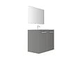 VIF - Porte en MDF - Gris clair - Lot de 2 - L.70xl.40xEp.1,8cm - vignette