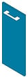 VIF - Porte en MDF - Bleu - 70x45x1,8cm - vignette