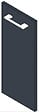 VIF - Porte en MDF - Gris Anthracite - 70x45x1,8cm - vignette