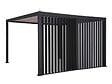 HESPERIDE - Persienne verticale pour pergola Evora côté 4 m Graphite - Hespéride - vignette