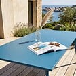 OVIALA - Table de jardin ractangulaire en métal 8 places 180 cm bleu pacific - Palavas - vignette