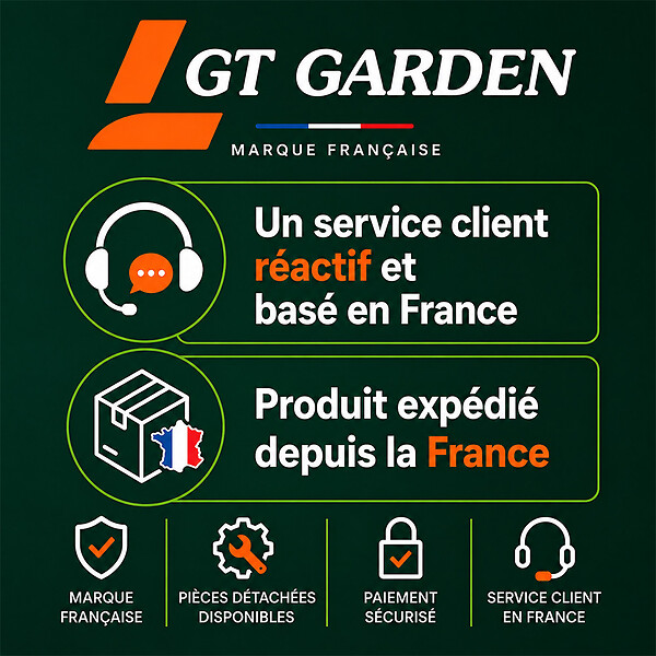 GT GARDEN - Coin à fendre en acier - 1.5 Kg - large
