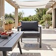 OVIALA - Salon de jardin 8 places en aluminium - Saint Tropez - vignette