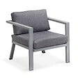 OVIALA - Salon de jardin 8 places en aluminium - Saint Tropez - vignette