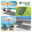 VOUNOT - Transat pare soleil Lot de 2 pcs Gris - vignette
