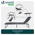 VOUNOT - Transat pare soleil Lot de 2 pcs Gris - vignette