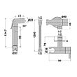 OLFA - Douchette WC Cox ronde + Support + Flexible inox brossé - vignette