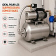 GT MARKET - Réservoir pression à vessie horizontal en inox - 50 litres - vignette