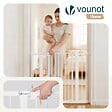 VOUNOT - Barriere de securite a pression sans percage Largeur 103-110cm Metal blanc - vignette