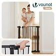 VOUNOT - Barriere de securite a pression sans percage Largeur 75-82cm Metal noir - vignette