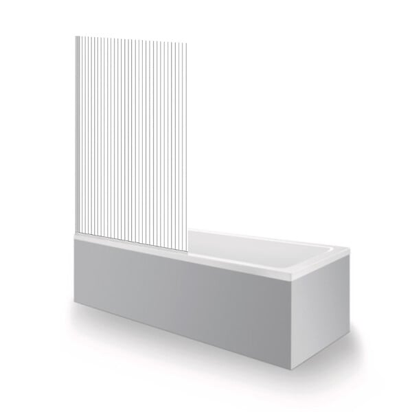 DURAVIT - Baignoire droite 170 X 70 Duravit No.1 + Pare bain AURYS Raywall noir mat version droite - large