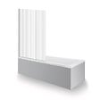 DURAVIT - Baignoire droite 170 X 70 Duravit No.1 + Pare bain AURYS Raywall noir mat version droite - vignette