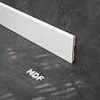TECNOPROFILS - Plinthe MDF 2 m - Blanc - Lot de 5 - 100 x 10 mm - vignette