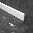TECNOPROFILS - Plinthe MDF 2 m - Blanc - Lot de 5 - 80 x 14 mm - vignette