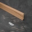 TECNOPROFILS - Plinthe MDF 2 m - Chêne Français - Lot de 5 - 80 x 14 mm, Lot de 5 - vignette