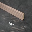TECNOPROFILS - Plinthe MDF 2 m - Chêne Cérusé - Lot de 5 - 80 x 14 mm - vignette