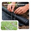 VOUNOT - Lot de 150 piquets de fixation pour jardin U 150x30mm en acier galvanise - vignette