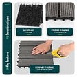 VOUNOT - Lot de 11 dalles clipsables exterieures 30x30cm en Composite WPC Gris - vignette