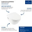 VILLEROY ET BOCH - WC suspendu sans bride  Architectura Directflush + abattant frein de chute - vignette