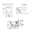 VILLEROY ET BOCH - WC suspendu sans bride  Architectura Directflush + abattant frein de chute - vignette